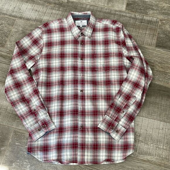Mens Plaid Long Sleeve Button Down Shirt size Large - Picture 1 of 3